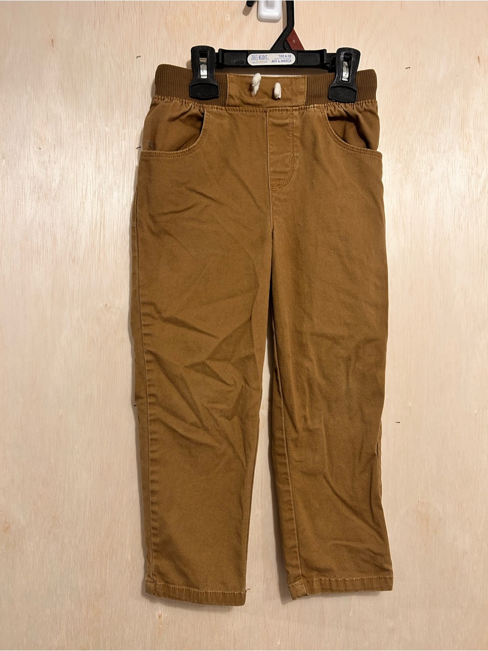 Garanimals Boys' Drawstring Chino Pants in Caramel Brown